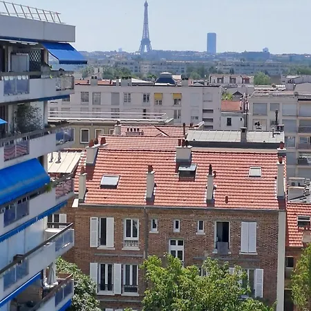 Puteaux, Vue Sur Paris Et La Tour Eiffel ! Apartmán Puteaux
